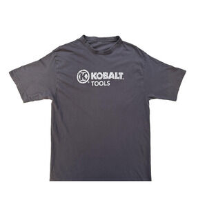 Kobalt Tools Shirt Mens MED Gray Logo Graphic Workwear Tee T-Shirt Lowes Fader